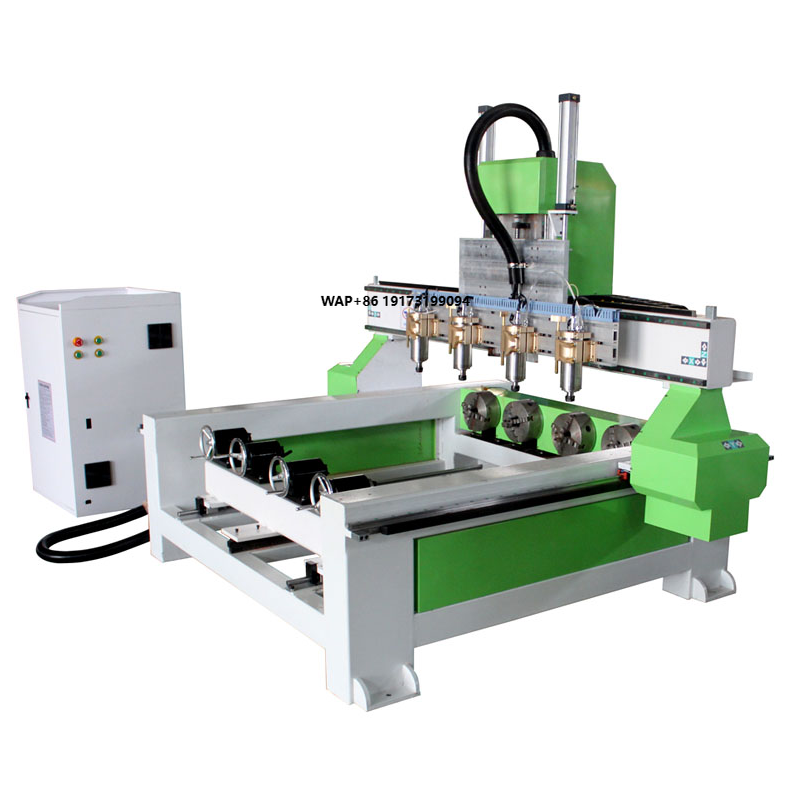 Cnc Router Machine - 4-Achsen-Drehvorrichtung Zylinder-Gravurmaschine Holztreppe-Herstellung CNC-Fräsmaschine