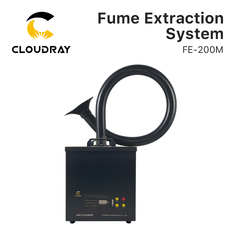 Industrial Laser Cutting - Cloudray Rauchabsaugsystem FE-200M für leichte Anwendungen