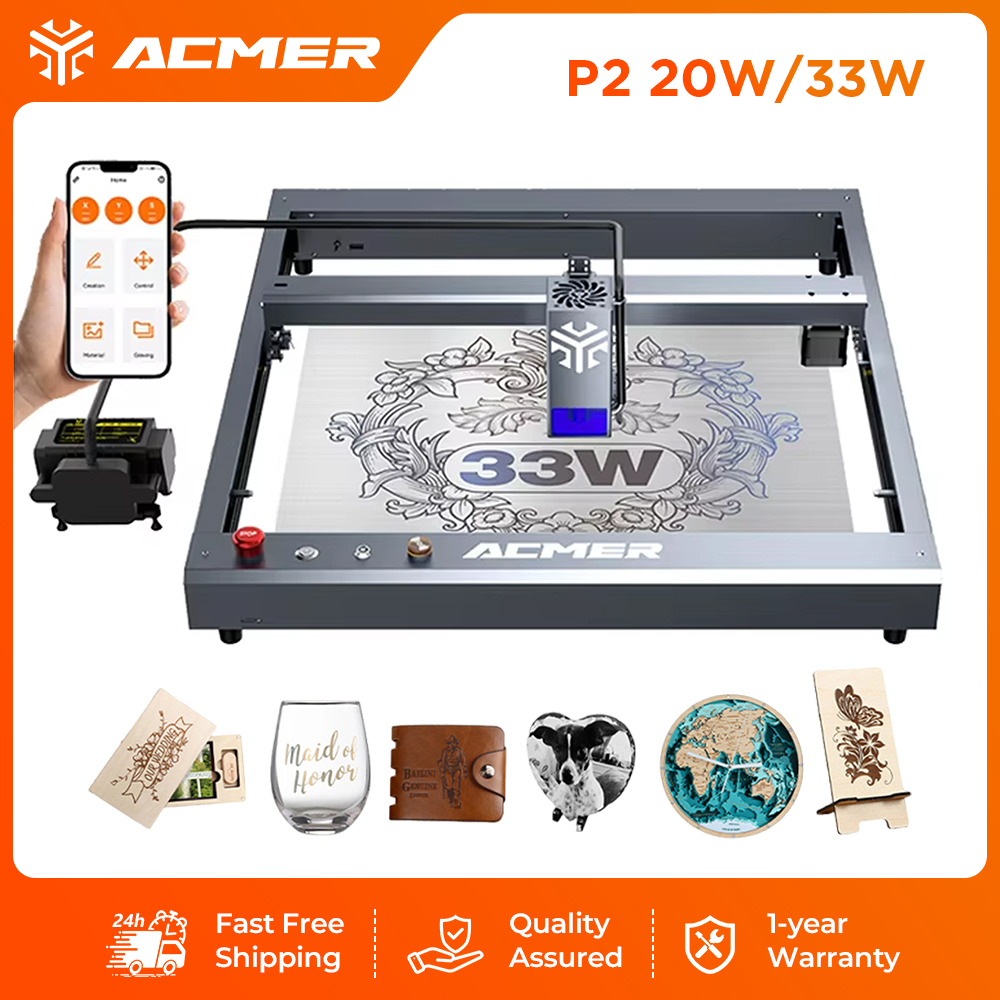ACMER P2 33W Laser-Gravier- un – Industrial Laser Machines Bewertung und Preis
