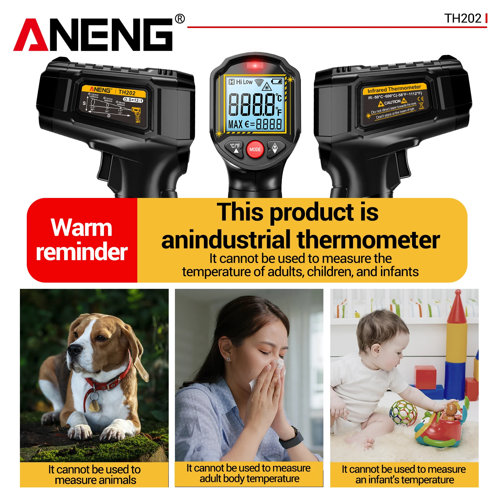 ANENG TH202 Laserthermometer m – Industrial Laser Pen Bewertung und Preis