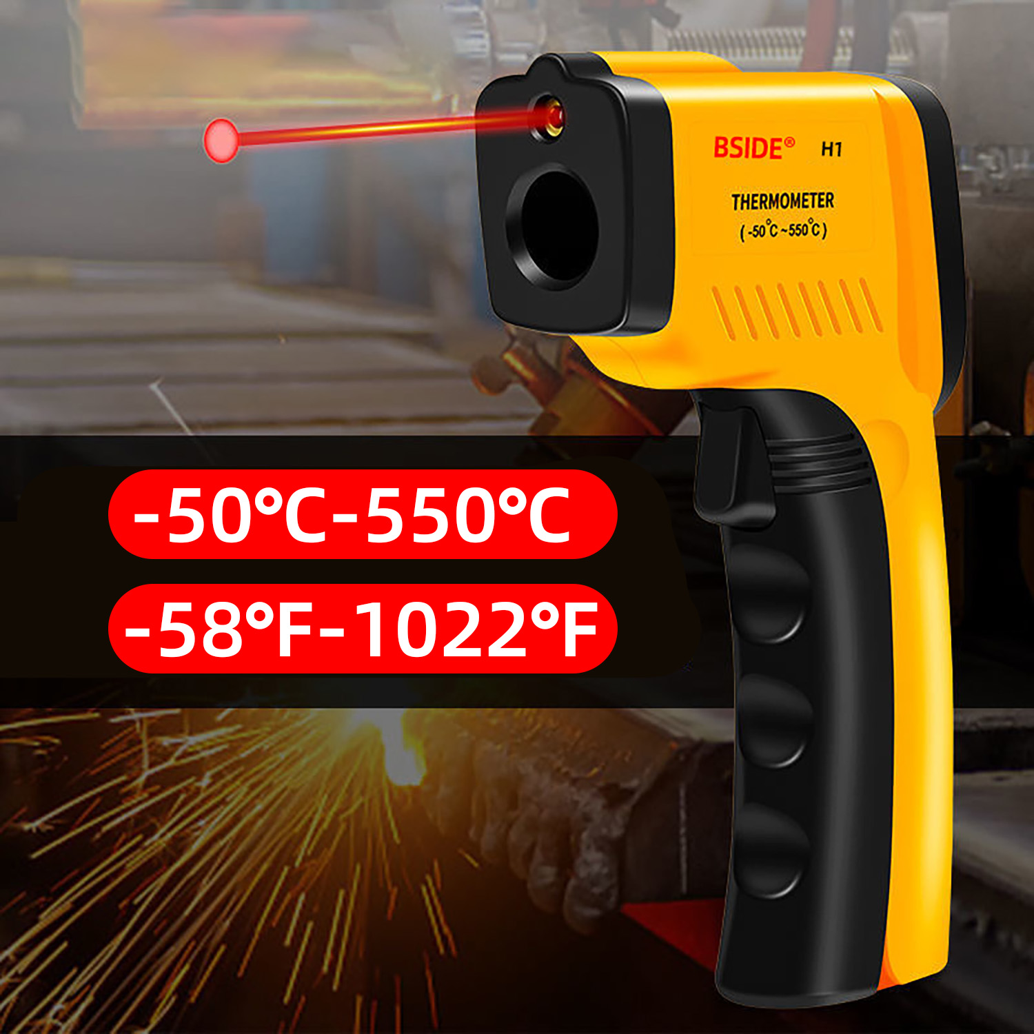 Digitales Infrarot-Thermometer – Industrial Infrared Laser Bewertung und Preis